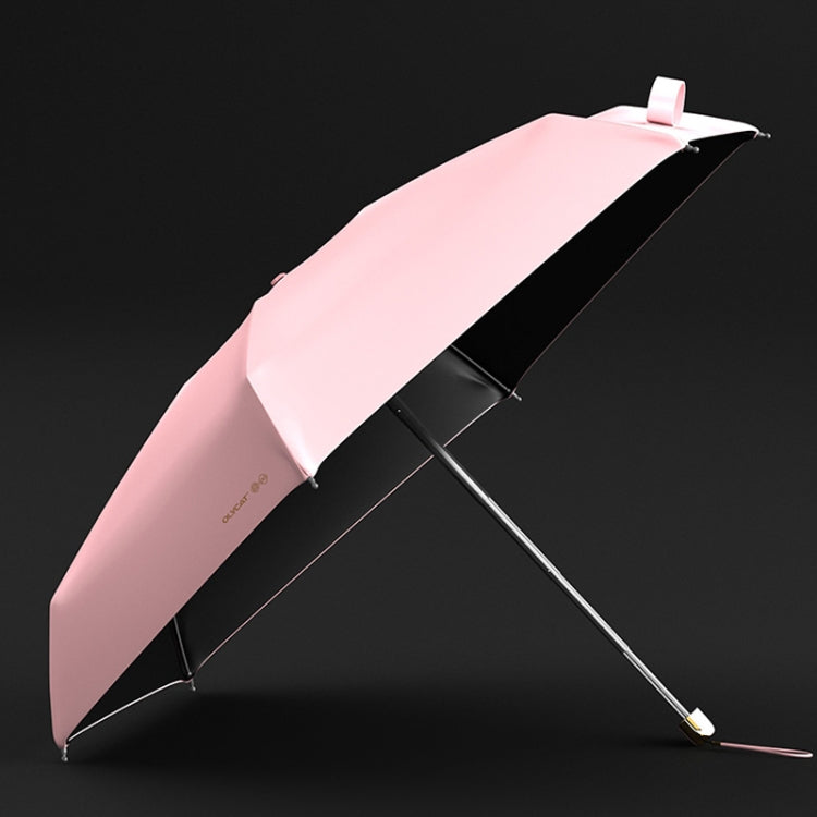 OLYCAT Portable Black Glue Sunshade Sunscreen Ultraviolet Umbrellas, Pink, Red, Black, Blue, Apricot