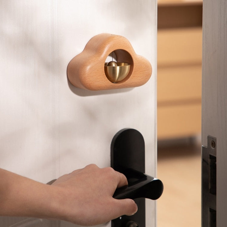 Suction Door Wind Chime Magnetic Suction Door Bell Wooden Decoration, Beech, Walnut