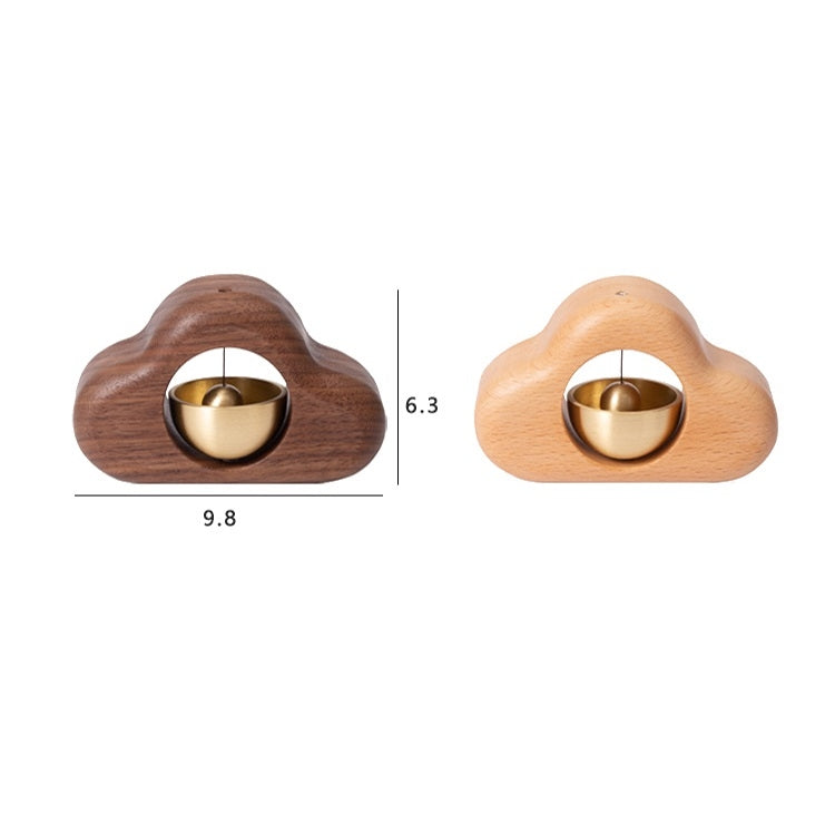 Suction Door Wind Chime Magnetic Suction Door Bell Wooden Decoration, Beech, Walnut