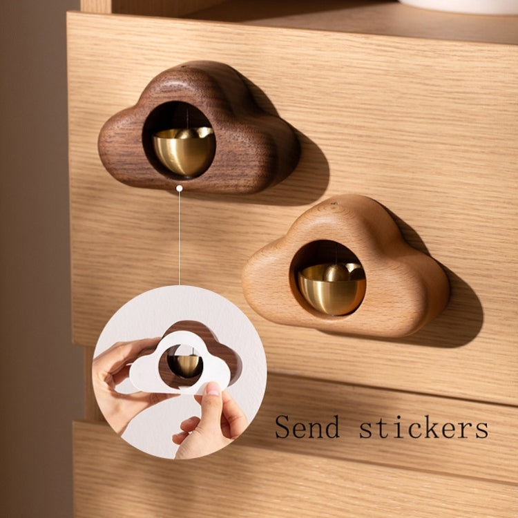 Suction Door Wind Chime Magnetic Suction Door Bell Wooden Decoration, Beech, Walnut