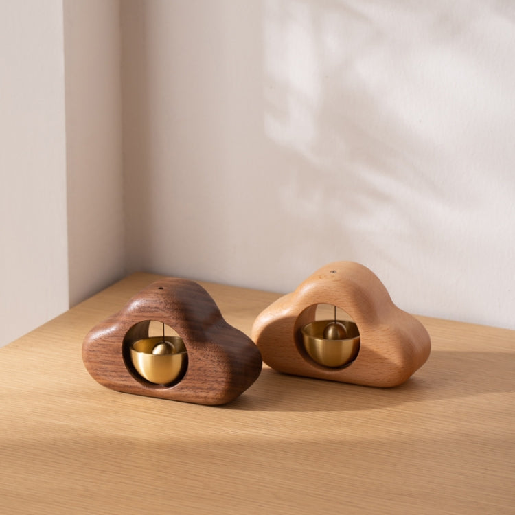 Suction Door Wind Chime Magnetic Suction Door Bell Wooden Decoration, Beech, Walnut