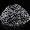 Transparent Soft Rubber Fishing Net Replacement Bag, Size: Large 120cm, Large 120cm, Medium 100cm