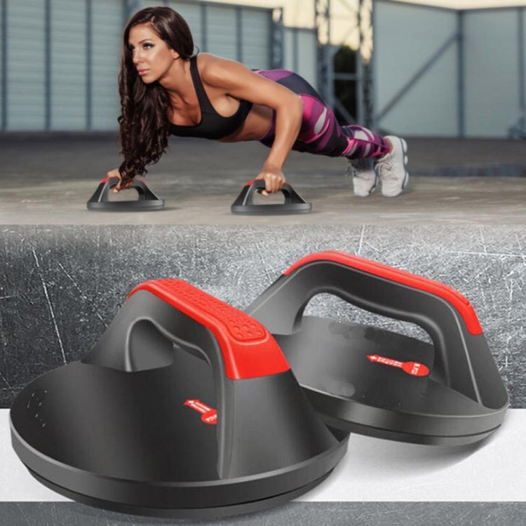 1 Pair Multifunctional Round Push-up Stand Abdominal Fitness Device,Style:, Cannot Rotate, Rotatable