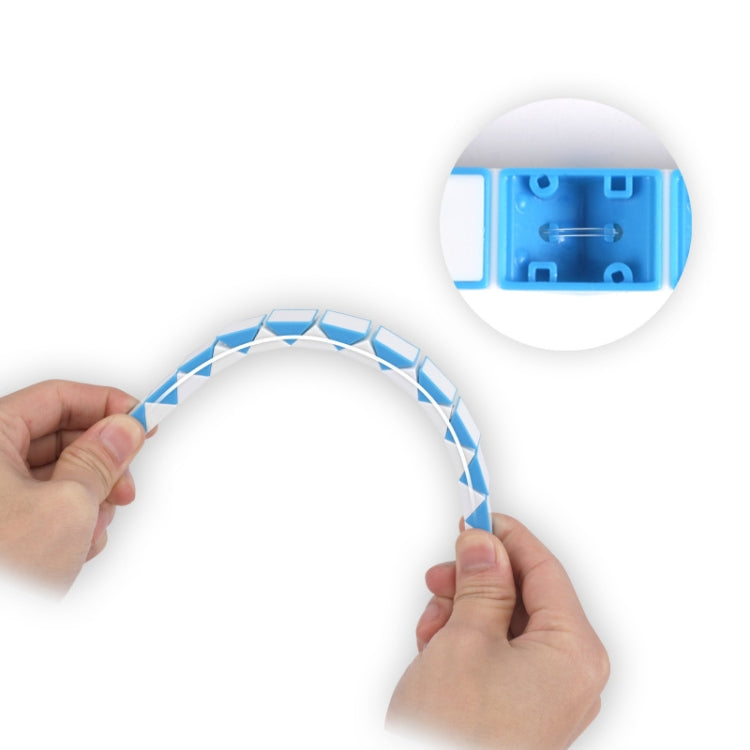 5 PCS 24-segment Mini Magic Ruler Foldable and Deformed Magic Ruler, Red White, Blue White, Rainbow Color