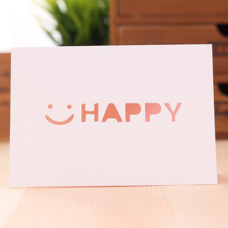 10 PCS A-035 Large Hollow Letters Holiday Greeting Card, I Love You, For You, Happy, Forever, Smile, 365 Days, Best Wishes, Going