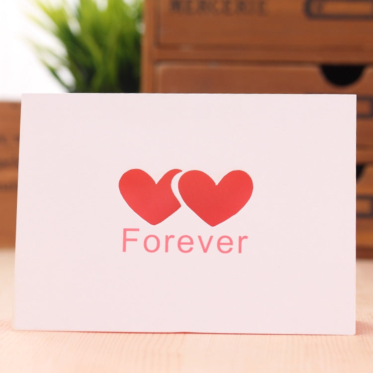 10 PCS A-035 Large Hollow Letters Holiday Greeting Card, I Love You, For You, Happy, Forever, Smile, 365 Days, Best Wishes, Going