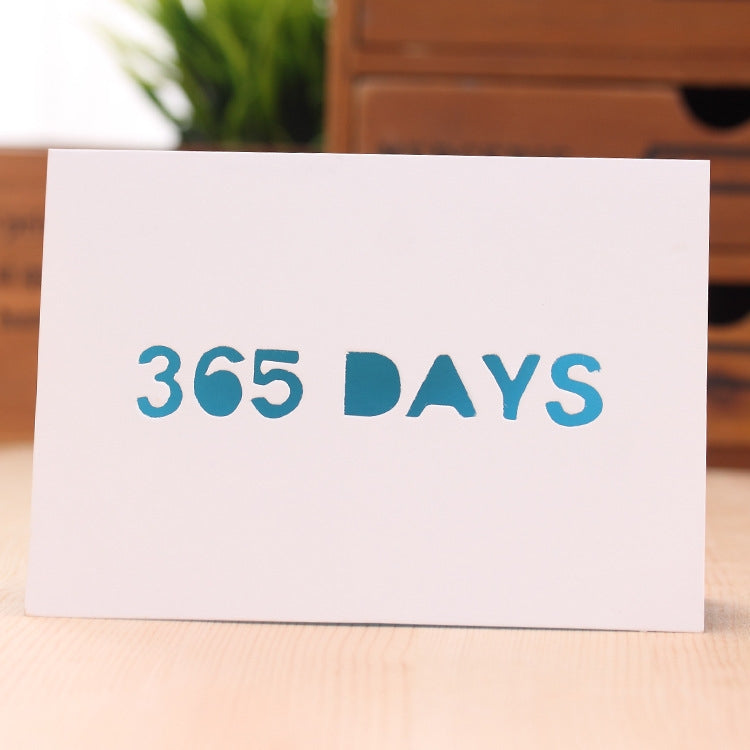 10 PCS A-035 Large Hollow Letters Holiday Greeting Card, I Love You, For You, Happy, Forever, Smile, 365 Days, Best Wishes, Going