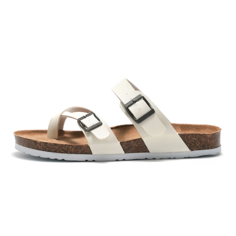 Ruizu Couple Cork Slippers Beach Shoes Flip Flops, 44, 45
