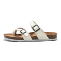 Ruizu Couple Cork Slippers Beach Shoes Flip Flops, 44, 45