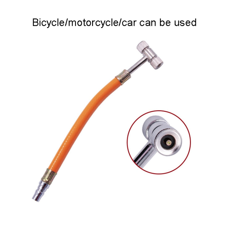 4 PCS Tire Double-head Air Nozzle Car Motorcycle Bicycle Air Nozzle, T-shaped Hose