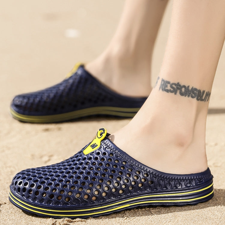 X902 Summer Beach Shoes Non-Slip Flip Llops Couple Slippers Men Hole Shoes, 36, 37, 38, 39, 40, 41, 42, 43, 44, 45