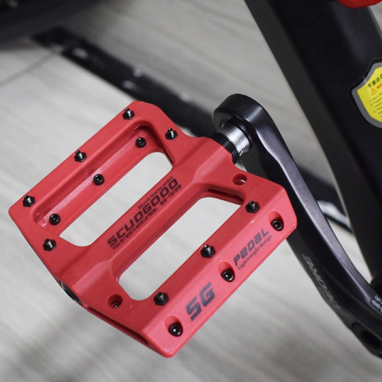 FMFXTR Mountain Bicycle Pedal Nylon Fiber Bearing Non-Slip Pedal, SG-12B