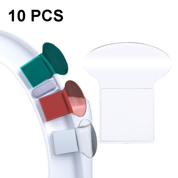 10 PCS Toilet Lid Lifter Convenient Toilet Lid Handle, 10 PCS Wine Red, 10 PCS Green, 10 PCS Transparent