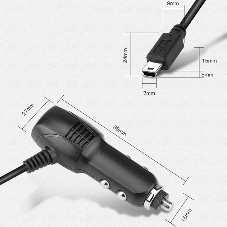 2 PCS Multifunctional Car Charger Fast Charging Driving Recorder Supply Line, Style:, 1A+2A, 1.5A+2.4A