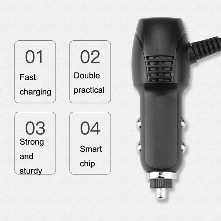 2 PCS Multifunctional Car Charger Fast Charging Driving Recorder Supply Line, Style:, 1A+2A, 1.5A+2.4A