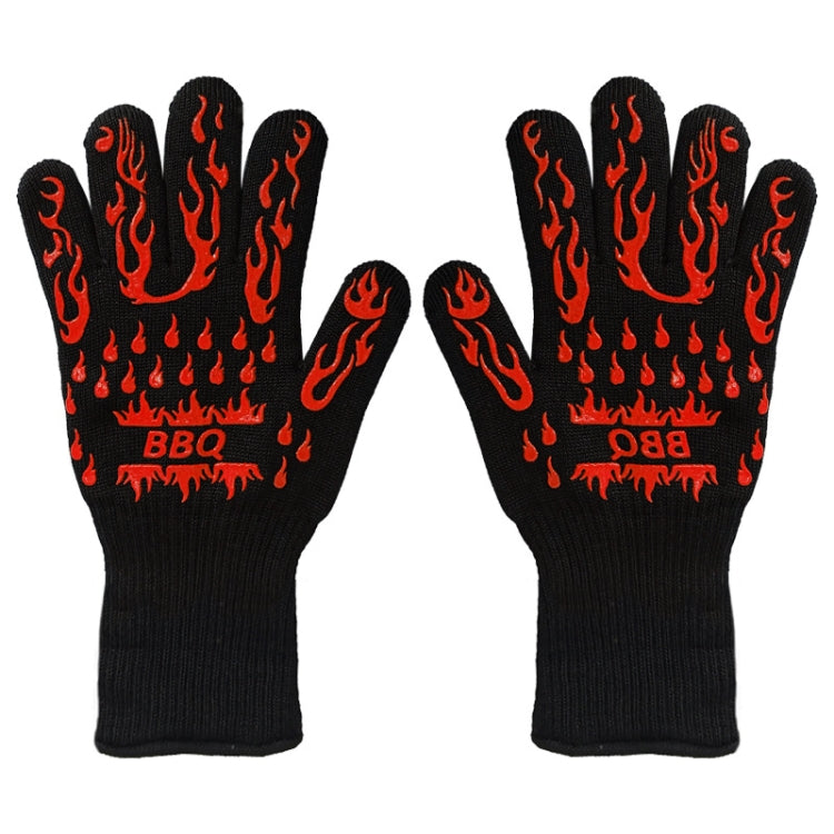 1 Pair High Temperature Resistant Silicone BBQ Gloves  Anti-Scalding Gloves, BBQ Red, BBQ Black, BBQ Blue, Big Flame Red, Big  Flame Black, Big Flame Blue, Flame Dots Red, Flame Dots  Black, Flame Dots  Blue, BBQ Flame Red, BBQ Flame Black             ...