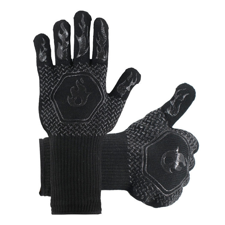 1 Pair High Temperature Resistant Silicone BBQ Gloves  Anti-Scalding Gloves, BBQ Red, BBQ Black, BBQ Blue, Big Flame Red, Big  Flame Black, Big Flame Blue, Flame Dots Red, Flame Dots  Black, Flame Dots  Blue, BBQ Flame Red, BBQ Flame Black             ...