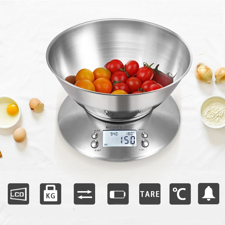 5kg/1g  High Precision Kitchen Scale Roasting Electronic Scale Coffee Scale with  Alarm Timer, 5kg / 1g