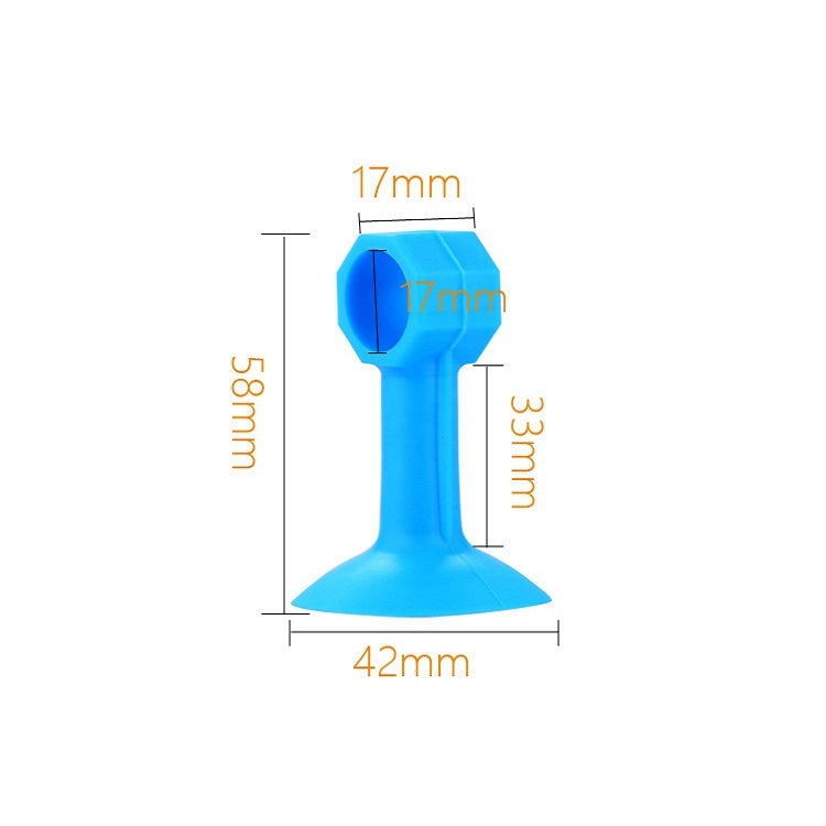 10 PCS Medium Silicone Door Suction Punch-free Door Handle Anti-collision Door Resistance, White, Blue, Orange, Pink, Green