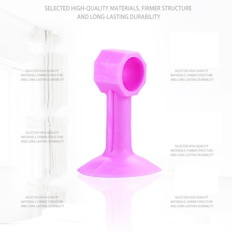 10 PCS Medium Silicone Door Suction Punch-free Door Handle Anti-collision Door Resistance, White, Blue, Orange, Pink, Green