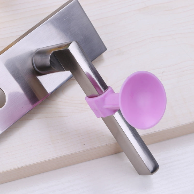 10 PCS Medium Silicone Door Suction Punch-free Door Handle Anti-collision Door Resistance, White, Blue, Orange, Pink, Green