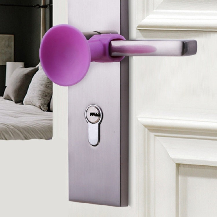 10 PCS Medium Silicone Door Suction Punch-free Door Handle Anti-collision Door Resistance, White, Blue, Orange, Pink, Green