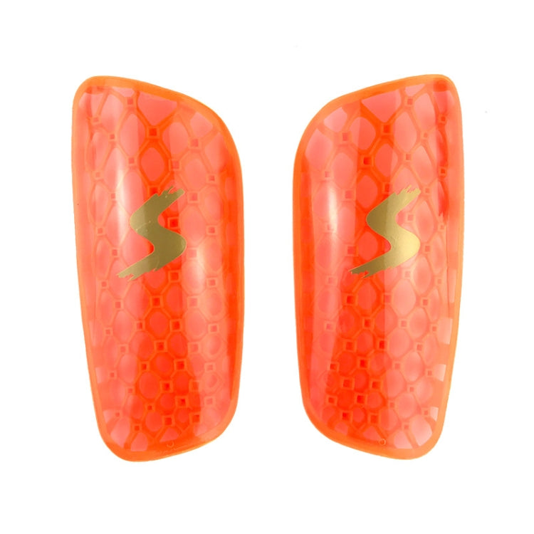 TPR Honeycomb Transparent Leg Protection Plug Board Football Protection Gear, TPR Fluorescent Green S, TPR Fluorescent Green L, TPR Yellow S, TPR Yellow L, TPR Orange S, TPR Orange L, TPR Blue S, TPR Blue L
