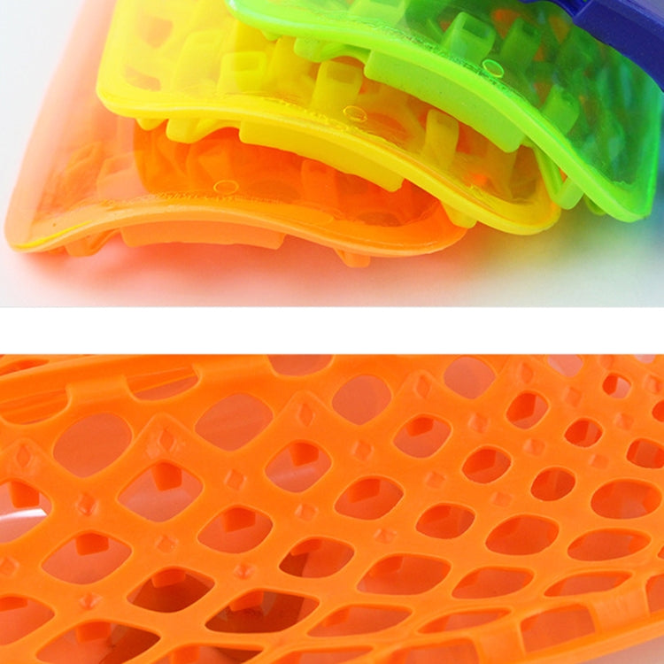 TPR Honeycomb Transparent Leg Protection Plug Board Football Protection Gear, TPR Fluorescent Green S, TPR Fluorescent Green L, TPR Yellow S, TPR Yellow L, TPR Orange S, TPR Orange L, TPR Blue S, TPR Blue L