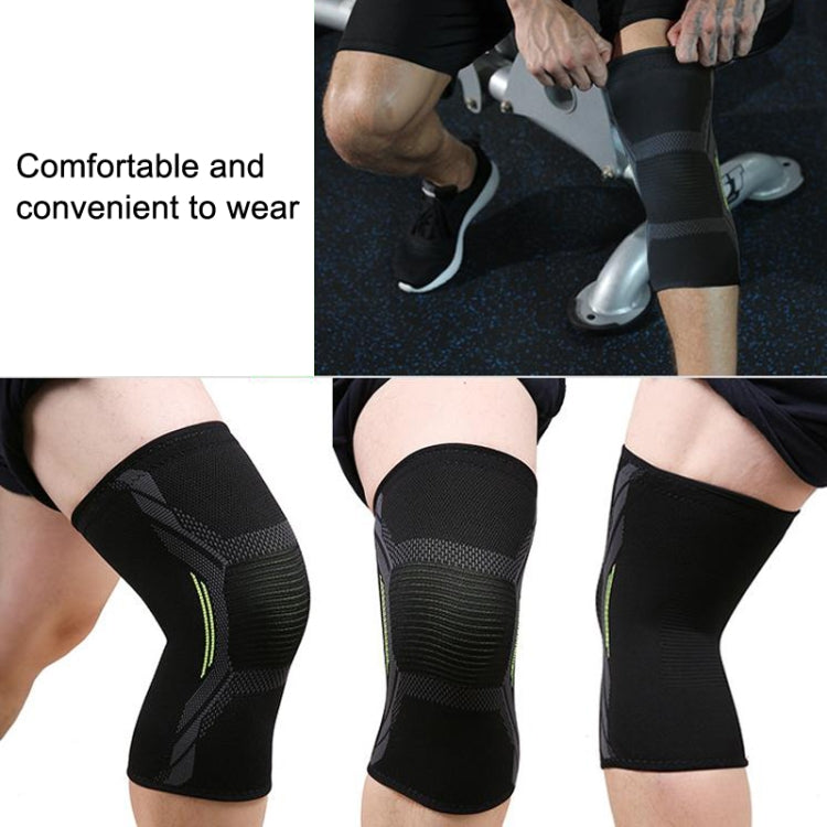 Nylon Sports Protective Gear Four-Way Stretch Knit Knee Pads, Size:, S, M, L, XL