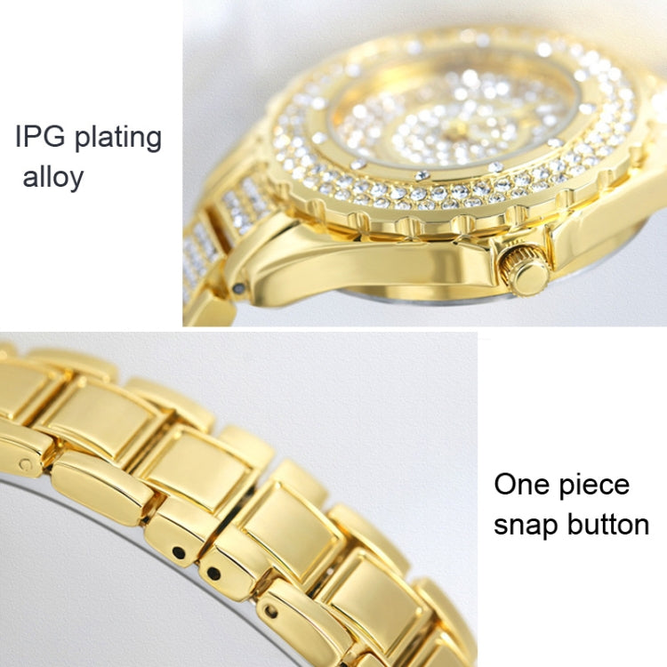 BS Bee Sister FA0917L  Niche Full Diamond Ladies Watch, Gold, Silver, Rose Gold