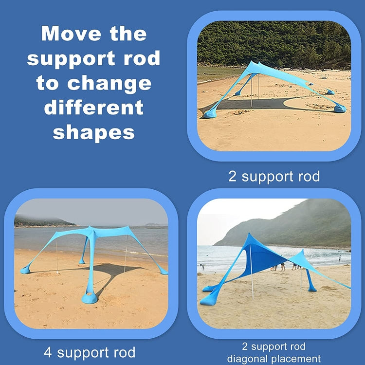 Outdoor Beach Lycra Canopy Camping Tent Sunshade Fishing Tent, Size:, 210x160x150cm, 210x200x150cm, 300x300x200cm