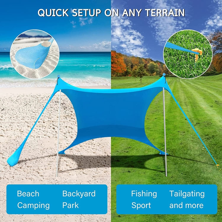 Outdoor Beach Lycra Canopy Camping Tent Sunshade Fishing Tent, Size:, 210x160x150cm, 210x200x150cm, 300x300x200cm