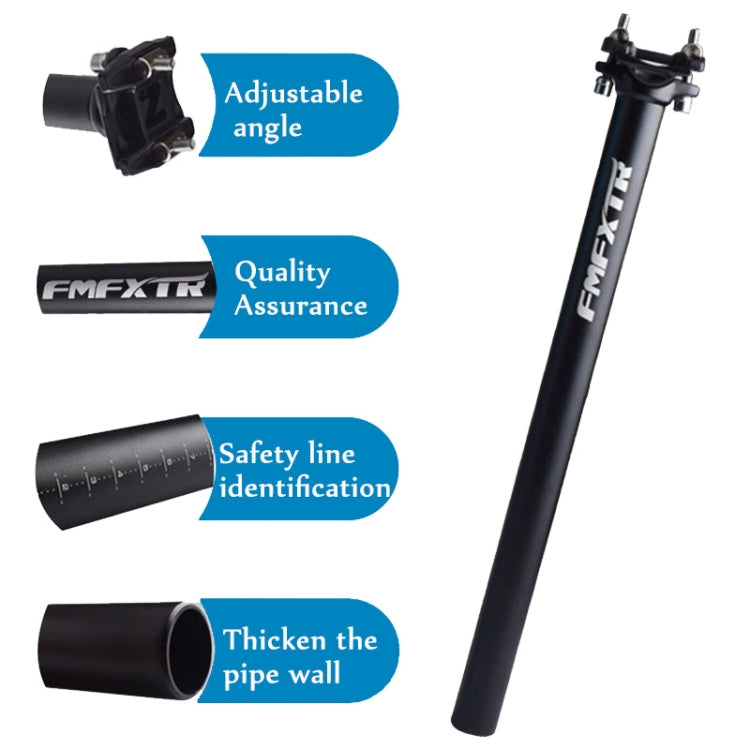 FMFXTR Bicycle Extended Saddle Seat Tube Double Nail Straight Tube, Specification:, 27.2mm, 30.9mm, 31.6mm