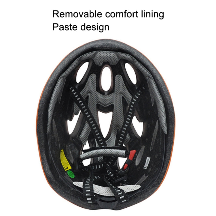 Unisex Cycling Bike One-piece Helmet, White Black Green, Fiber Black, White Orange, Blue Black, Yellow Black, Red Black, White Black