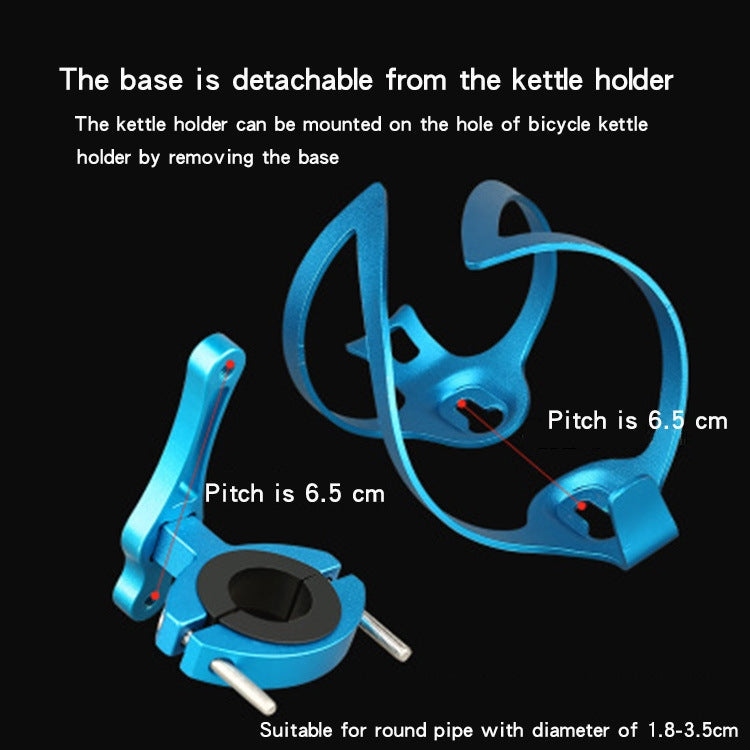 Bicycle Aluminum Alloy Kettle Frame, Silver Bilateral With Base, Black Bilateral With Base, Gold Bilateral With Base, Blue Bilateral With Base