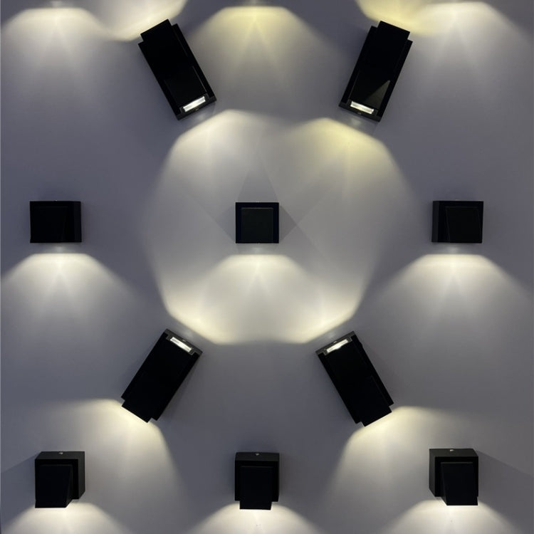 Outdoor Square Waterproof Wall Light, Single K 5W, Double K 12W, Single K 3W, Double K 6W