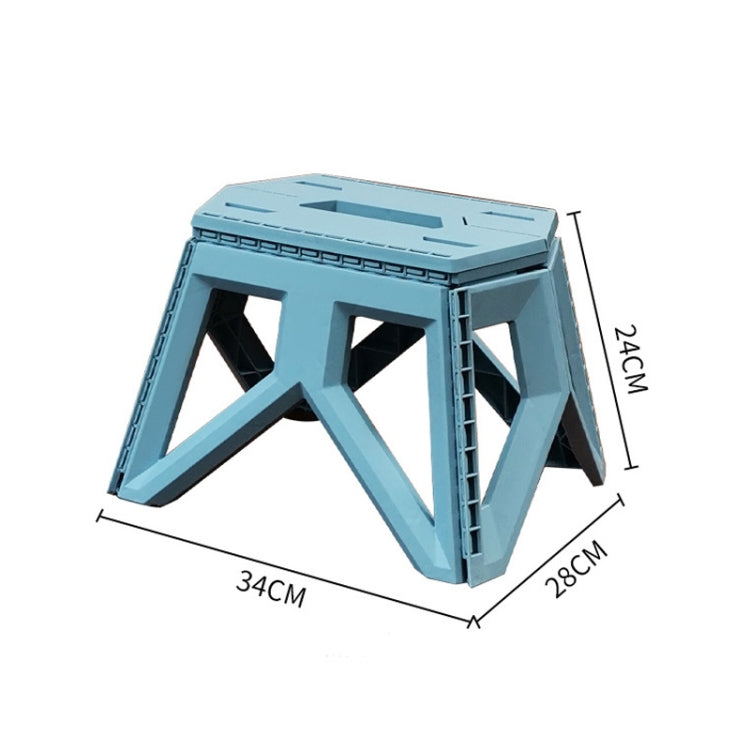 Portable Thickened Plastic Folding Stool Outdoor Fishing Stool, Pink, Princess Sugar, Army Green, Lake Blue, Gray, Black, Sky Blue