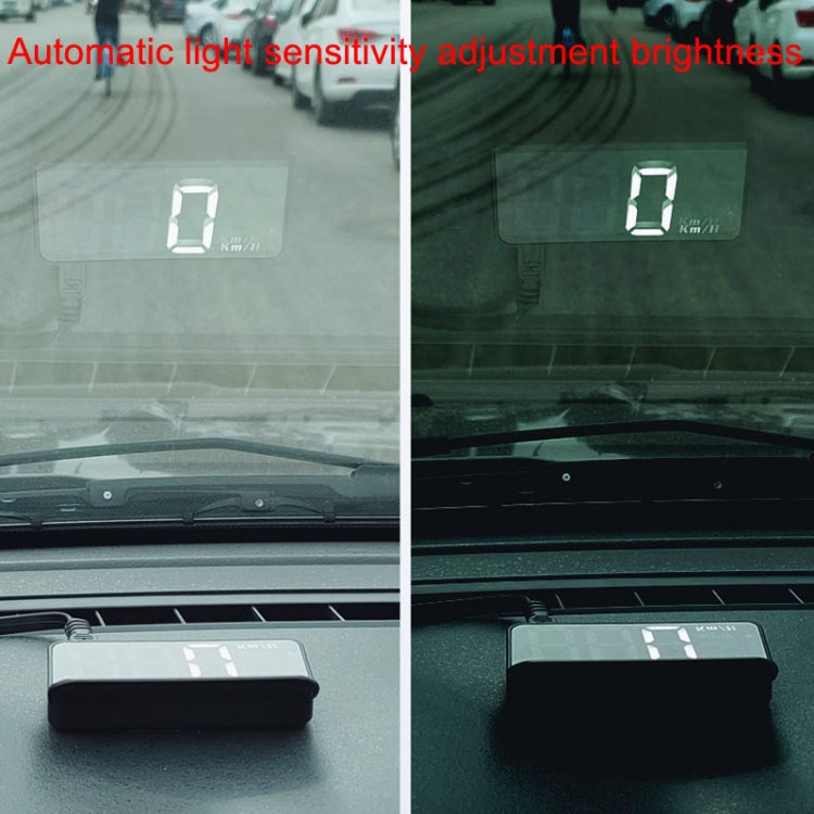 Wireless Car OBD Speed Water Temperature Raising Instrument Panel HD Projector, Wireless Car OBD