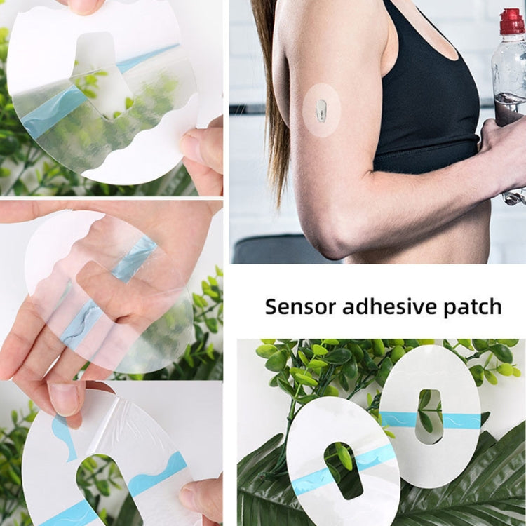 10 PCS 048 Blood Glucose Monitoring Probe Stickers Sweat-proof Sensor Adhesive Patch