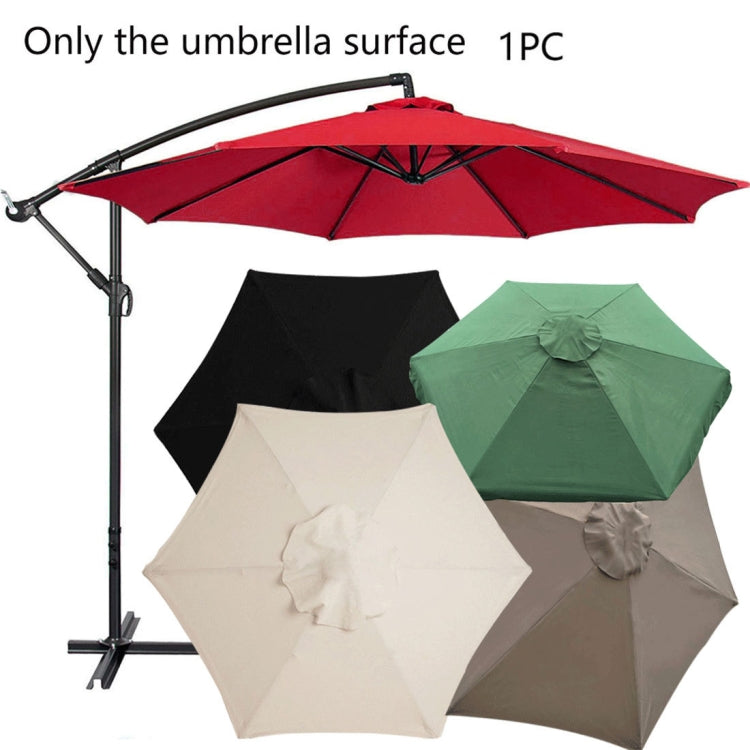 Polyester Parasol Replacement Cloth Round Garden Umbrella Cover, Diameter 2m  6 Ribs, Diameter 2.7m 6 Ribs, Diameter 3m 6 Ribs