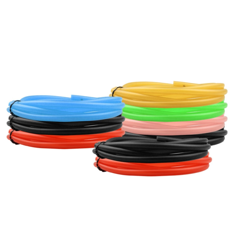 10PCS Motorcycle Modification Oil Pipe Rubber Gasoline Pipe, Length: 1m, Black, Red, Blue, Green, Orange