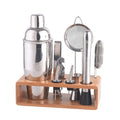 10 In 1 700ml Bamboo and Wood Stand Bartending Tools, K10-19