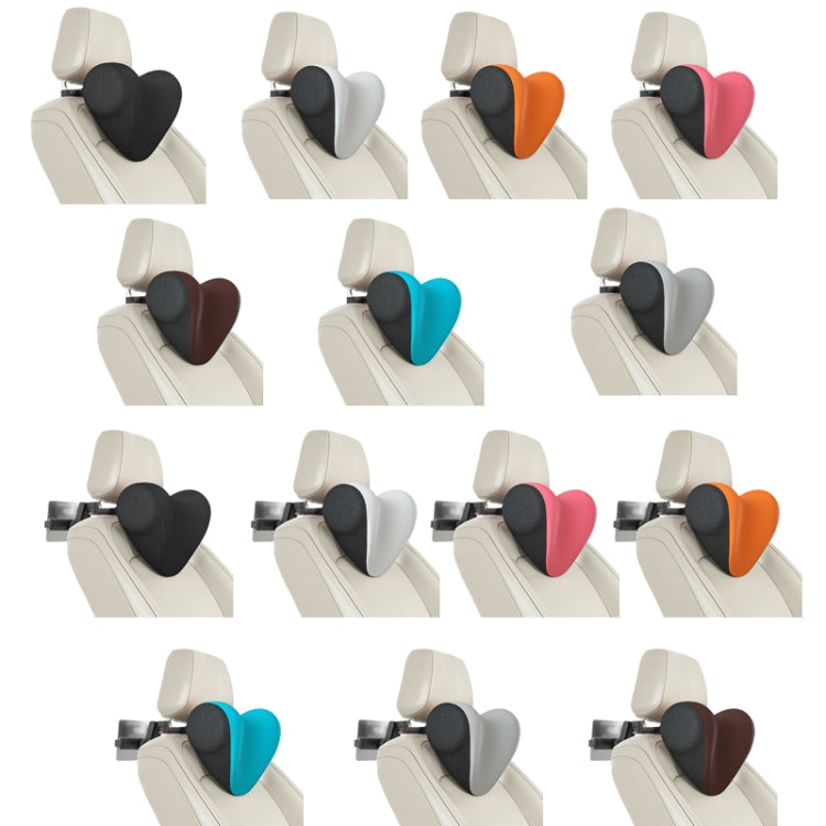A09 Car Seat Headrest Memory Foam Comfortable Neck Pillow, Style:, Without Stand (White), Without Stand (Pink), With Stand (Black), Without Stand (Coffee), With Stand  (White), Without Stand (Blue), Without Stand (Gray), With Stand  (Pink)             ...