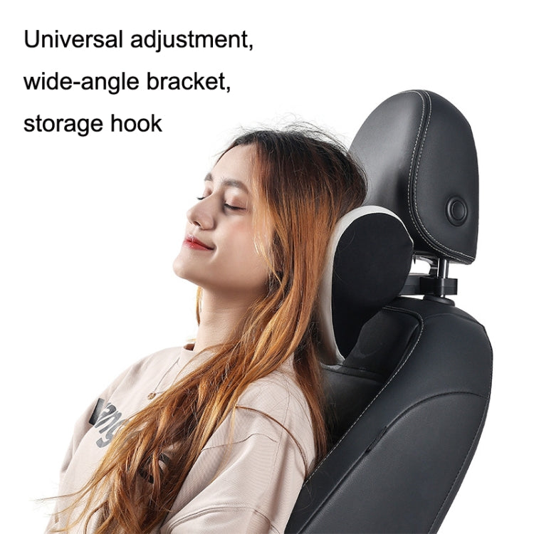 A09 Car Seat Headrest Memory Foam Comfortable Neck Pillow, Style:, Without Stand (White), Without Stand (Pink), With Stand (Black), Without Stand (Coffee), With Stand  (White), Without Stand (Blue), Without Stand (Gray), With Stand  (Pink)             ...