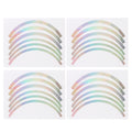 2 Sets Wheel Hub Protective Sticker For Scooter Bicycle Electric Vehicle, Silver Colorful, Red, Yellow, Blue, Green, White