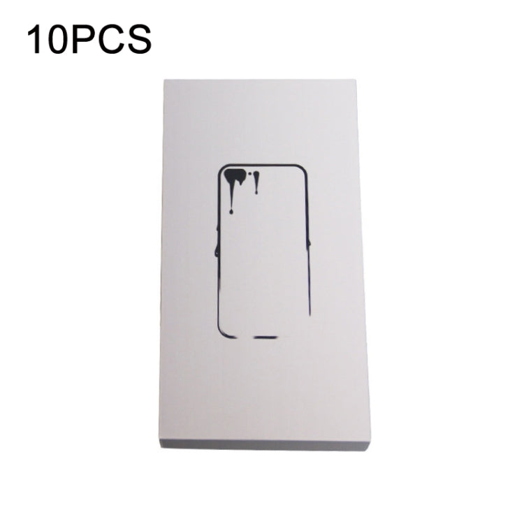 10 PCS Digital Product Mobile Phone Case/Tempered Film/Support Frame Box, White