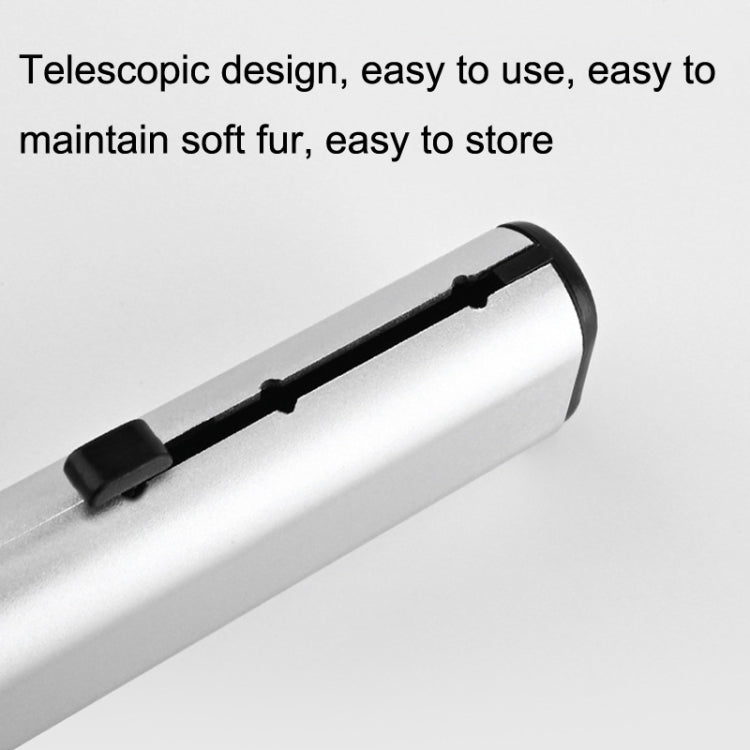 10 PCS Car Air Conditioner Air Outlet Telescopic Cleaning Brush, 10PCS+Silver, 10PCS+Black