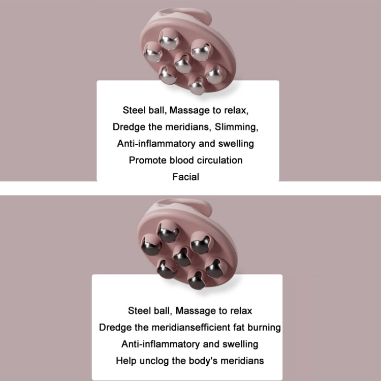 Calf Muscle Relaxation Abdominal Ball Meridian Massager, Color:, Orange Steel Ball OPP, Green Steel Ball OPP, Pink Steel Ball OPP, Blue Steel Ball OPP, Orange Magnetic Ball OPP, Green Magnetic Ball OPP, Pink Magnetic Ball OPP, Blue Magnetic Ball OPP