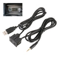 Car Universal Modified Type-C+AUX Interface Charging Use Extension Seat, Type-C+AUX