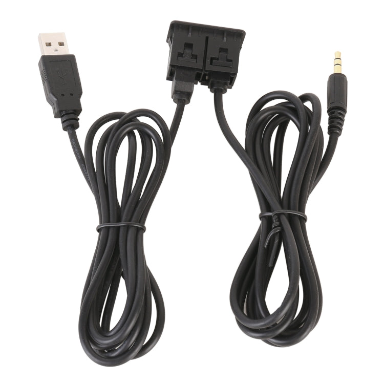 Car Universal Modified Type-C+AUX Interface Charging Use Extension Seat, Type-C+AUX